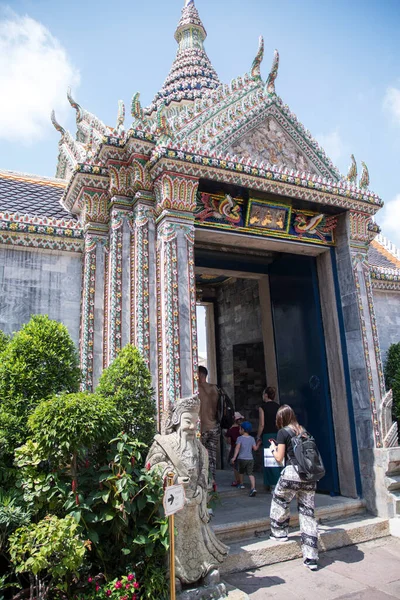 Banguecoque Tailândia Fevereiro 2023 Detalhe Arquitetura Edifício Dentro Grand Palace — Fotografia de Stock