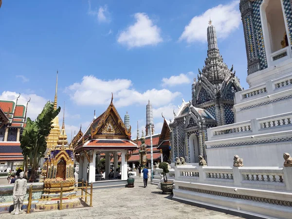 Bangkok Thailand Februar 2023 Touristen Besuchen Den Malerischen Tempel Des — Stockfoto