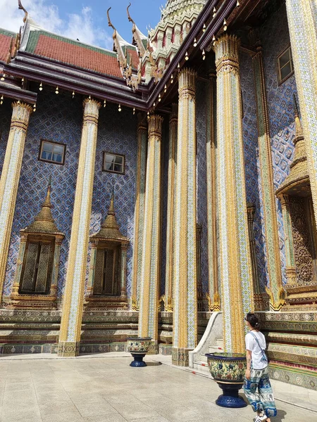 Bangkok Thailand Feb 2023 Royal Pan Prasat Phra Dhepbiorn Grand — стоковое фото