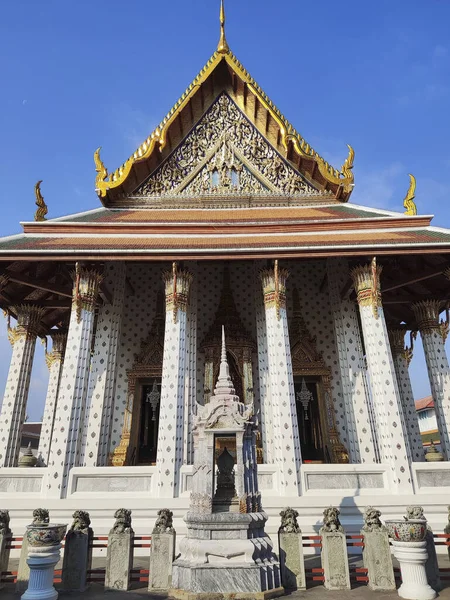 Uitzicht Ordination Hall Wat Arun Ubosot Wijdingszaal Herbergt Het Belangrijkste — Stockfoto