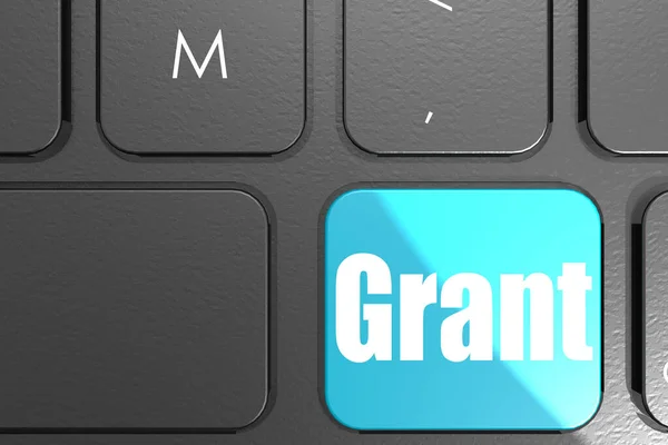 Grant Word Square Keyboard Button Renderin — Stock Photo, Image