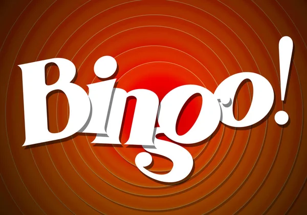 Texto Abstracto Del Bingo Cartel Representación — Foto de Stock