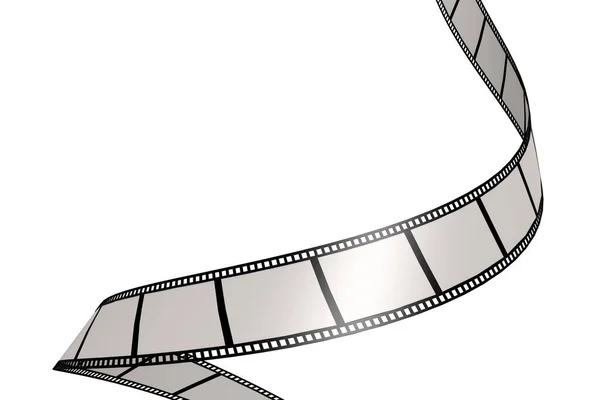 Film Strip Isolated White Background Rendering — Stock Photo, Image