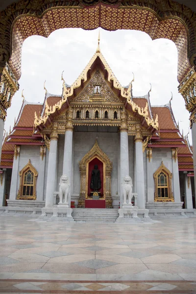 Wat Benchamabophit Dusitwanaram Tai Marble Temple Bangkokissa Yksi Bangkokin Tunnetuimmista — kuvapankkivalokuva
