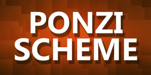 Ponzi Scheme Pixelated Background Renderowanie — Zdjęcie stockowe
