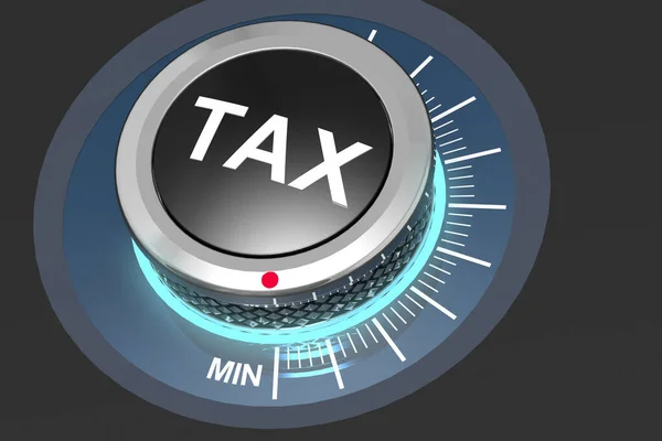 Vergi Düğmesi Minimuma Oluşturma — Stok fotoğraf
