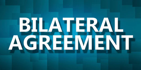 Bilateral Agreement Pixelated Background Rendering — Stock Photo, Image