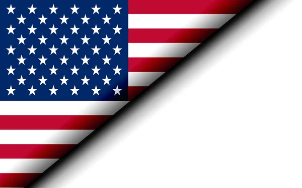 Прапор Сполучених Штатів Був Розділений Навпіл Візуалізація — стокове фото