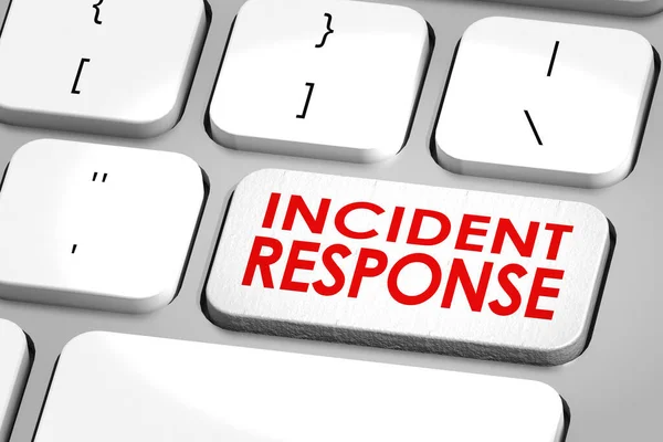 Toetsenbord Met Incident Response Woord Rendering — Stockfoto