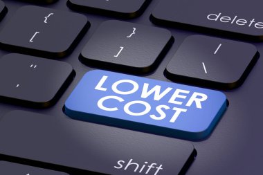 Düşük maliyetli kelime içeren klavye, 3D oluşturma