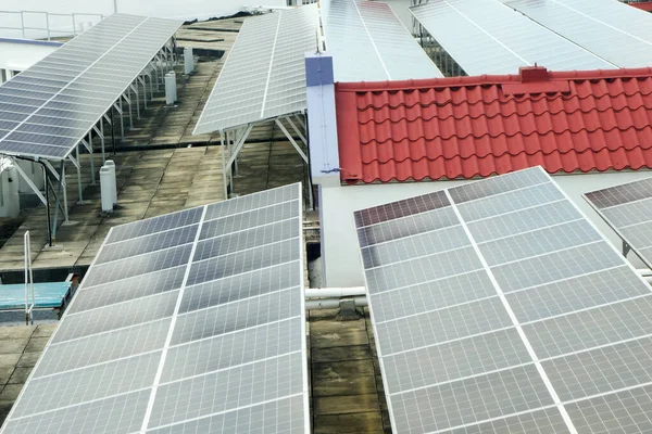 Solar Panel Installed Top Hdb Block Singapore Harness Green Energy — Photo