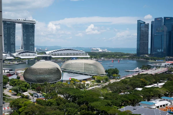 Сингапур Июня 2023 Года Вид Здание Сингапурской Эспланады Течение Дня — стоковое фото