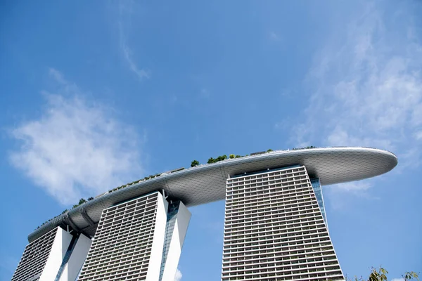 Сингапур Июня 2023 Года Деталь Современного Небоскреба Бухте Марина Абстрактные — стоковое фото