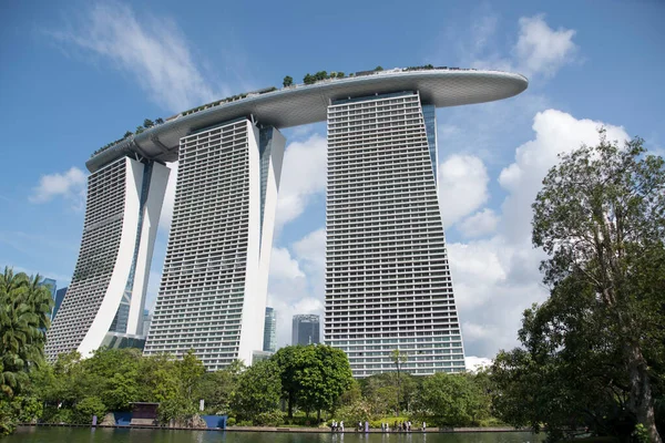 Singapour Jun 2023 Marina Bay Sands Photographié Des Jardins Par — Photo