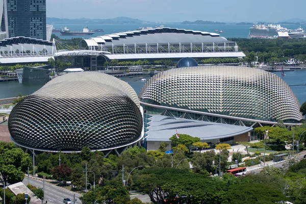 Сингапур Июня 2023 Года Ариэль Вид Район Марина Сингапуре Который — стоковое фото