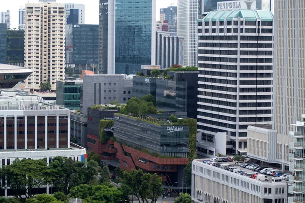 Singapur Juni 2023 Ariel Blick Auf Die City Hall Area — Stockfoto