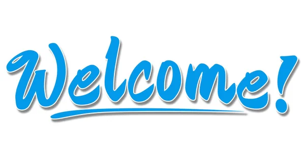 Welcome Word Isolated White Background Rendering — Stock Photo, Image