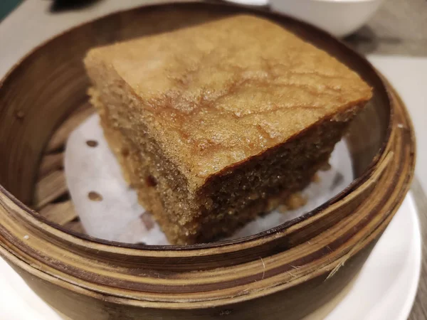 Gâteau Chinois Éponge Vapeur Également Connu Sous Nom Lai Gao — Photo