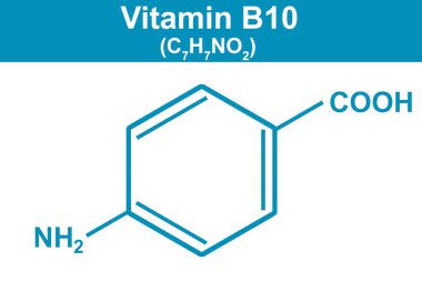B10 vitamininin mavi, 3D görüntülemesi