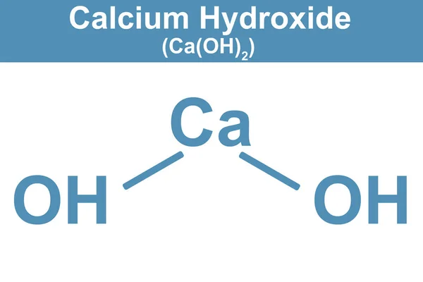 Ilustración Química Del Hidróxido Calcio Azul Renderizado —  Fotos de Stock