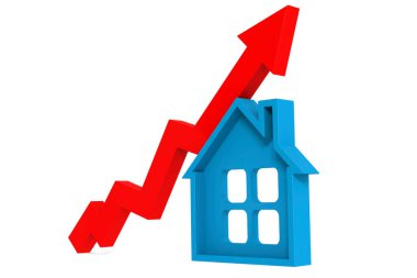 Mavi evli kırmızı ok, 3D görüntüleme