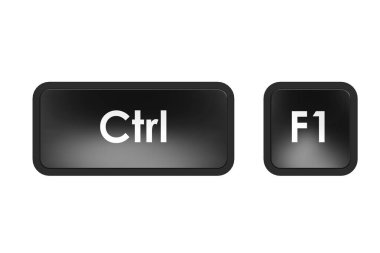 Kontrol ile klavye kısayolu ve F1 düğmesi, 3d oluşturma