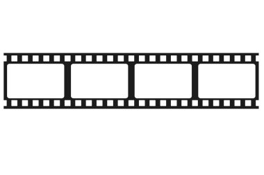 Film striptiz çizgisi simgesi basit tasarım, 3D görüntüleme