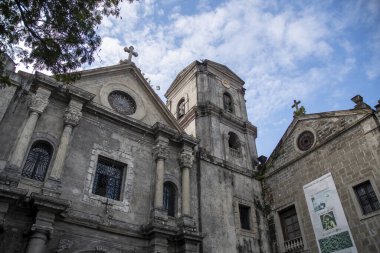 Manila, Filipinler-15 Ekim 2023: Manila, Filipinler 'deki San Agustin Kilisesi manzarası. Filipinler 'in en eski kilisesi.