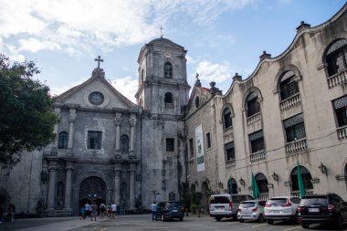 Manila, Filipinler-15 Ekim 2023: Manila, Filipinler 'deki San Agustin Kilisesi manzarası. Filipinler 'in en eski kilisesi.