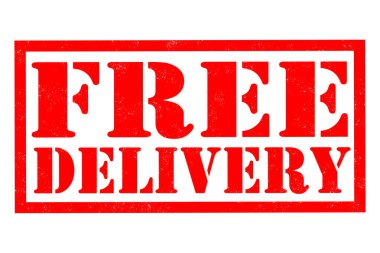 Beyaz arka plan üzerinde ücretsiz dağıtım lastiği damgası, üç boyutlu görüntüleme