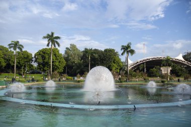 Manila, Filipinler-13 Ekim 2023: Manila, Filipinler 'deki Rizal Park. Rizal Park, Manila 'nın en önemli turistik yerlerinden biridir..