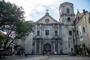 Manila, Filipinler-15 Ekim 2023: Manila, Filipinler 'deki San Agustin Kilisesi manzarası. Filipinler 'in en eski kilisesi.