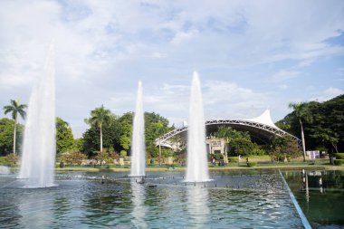 Manila, Filipinler-13 Ekim 2023: Manila, Filipinler 'deki Rizal Park. Rizal Park, Manila 'nın en önemli turistik yerlerinden biridir..