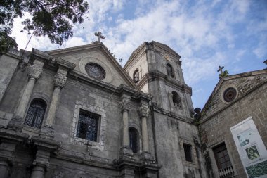 Manila, Filipinler-15 Ekim 2023: Manila, Filipinler 'deki San Agustin Kilisesi manzarası. Filipinler 'in en eski kilisesi.