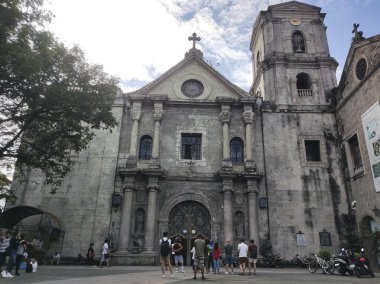 Manila, Filipinler-15 Ekim 2023: Manila, Filipinler 'deki San Agustin Kilisesi manzarası. Filipinler 'in en eski kilisesi.