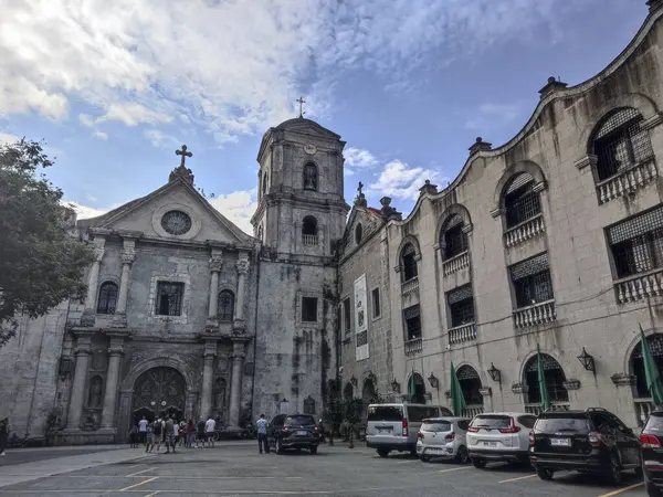 Manila, Filipinler-15 Ekim 2023: Manila, Filipinler 'deki San Agustin Kilisesi manzarası. Filipinler 'in en eski kilisesi.