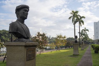 Manila, Filipinler- 13 Ekim 2023: Rizal Park 'ta Mateo Carino Heykeli Basıldı. Baguio olacak arazinin sahibi bir Ibaloi şefiydi.