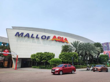 Manila, Filipinler- 17 Ekim 2023: Asya 'daki SM AVM, ya da MoA, Manila Filipinler' deki bir alışveriş merkezidir. Asya 'daki SM AVM, alışveriş standartlarını yükselten bir turizm merkezi.