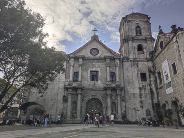 Manila, Filipinler-15 Ekim 2023: Manila, Filipinler 'deki San Agustin Kilisesi manzarası. Filipinler 'in en eski kilisesi.