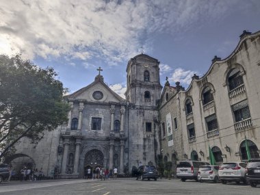Manila, Filipinler-15 Ekim 2023: Manila, Filipinler 'deki San Agustin Kilisesi manzarası. Filipinler 'in en eski kilisesi.