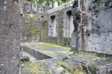 Manila, Filipinler- 13 Ekim 2023: Fort Santiago, Manila 'daki Raca Sulayman Tiyatrosu. Fort Santiago 'daki eski askeri kışlalardan biriydi ve 2. Dünya Savaşı' ndan sonra açık hava tiyatrosuna dönüştürüldü.