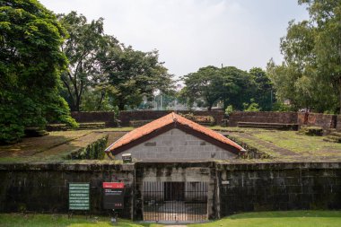 Manila, Filipinler- 13 Ekim 2023 Baluarte De San Miguel Manila, Filipinler 'de. Savunma kalesi Manila 'nın duvarlı şehri Intramuros' ta yer almaktadır..