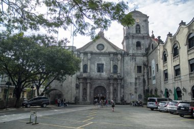 Manila, Filipinler-15 Ekim 2023: Manila, Filipinler 'deki San Agustin Kilisesi manzarası. Filipinler 'in en eski kilisesi.