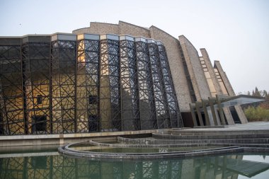 Wuzhen, Çin-28 Kasım 2023 Wuzhen Tiyatrosu, Çin. 2010 yılında tamamlandı..