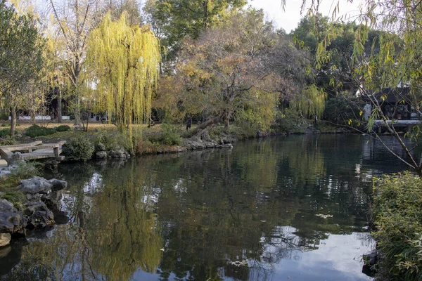 stock image Suzhou, China- 6 Dec, 2023: View of Humble Administrator's Garden in Suzhou, China. It is one of China finest, the centerpiece of a UNESCO World Heritage