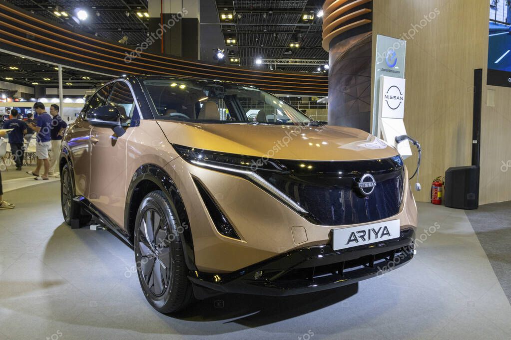 Singapur Ene 2025 Nissan Ariya Vehicle Singapore Motor Show 2025 — Foto