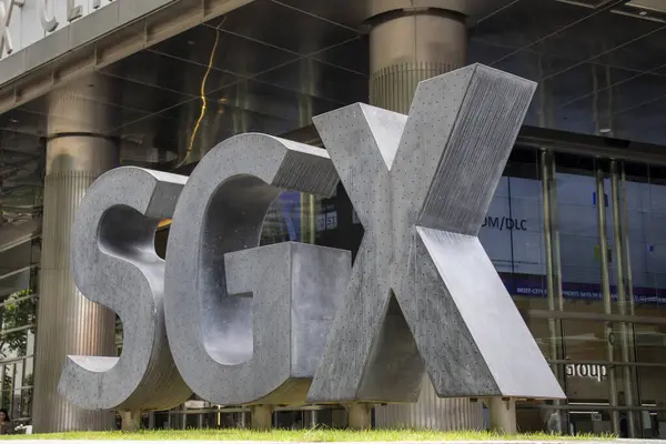 Singapore Nov 2023 Sign Sgx Singapore Exchange Limited Που Βρίσκεται Φωτογραφία Αρχείου