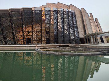 Wuzhen, Çin-28 Kasım 2023 Wuzhen Tiyatrosu, Çin. 2010 yılında tamamlandı..