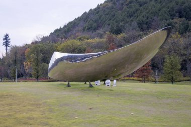 Nanjing, China- 30 Nov, 2023: Architecture and scenery inside the Jiangsu Garden Expo Park, China. It is an emerging cultural and tourism complex in Nanjing.