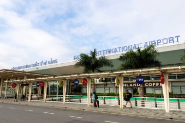 Danang, Vietnam- 2 Mar, 2024: Vietnam 'daki Danang Uluslararası Havaalanı. Vietnam 'daki en etkileyici havaalanlarından biri.